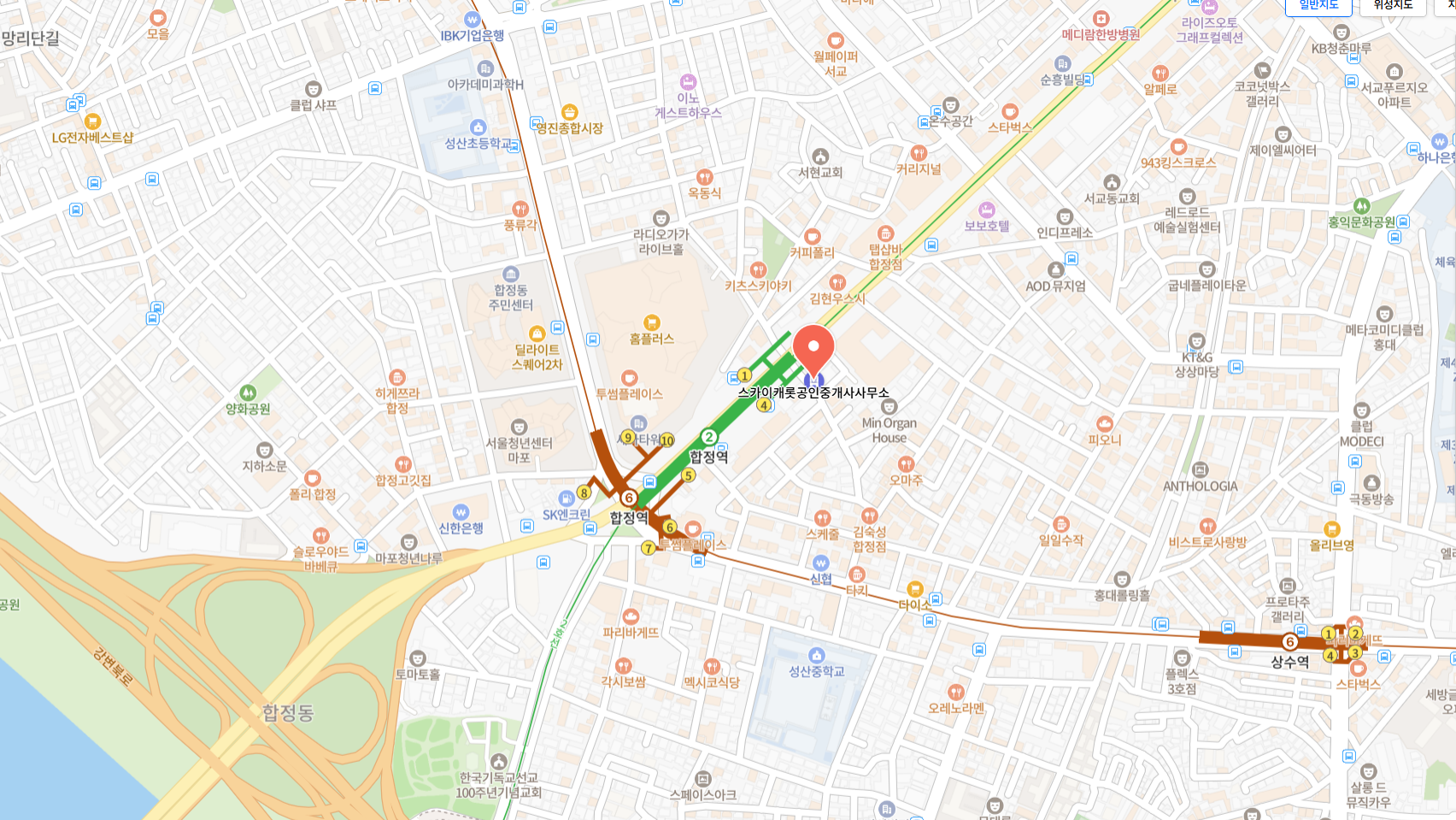 스카이캐롯 부동산 약도